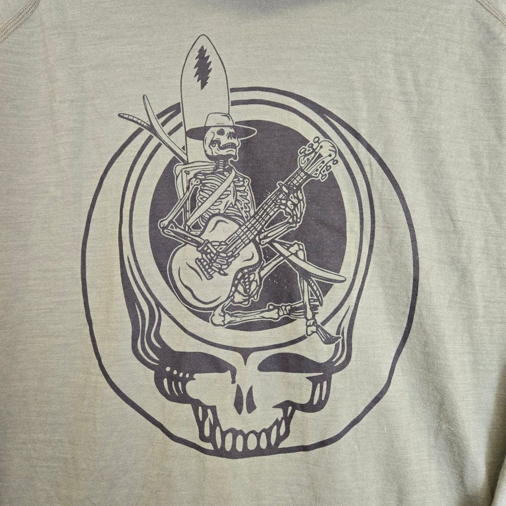 Smartwool x Grateful Dead Long Sleeve Graphic Shirt Hoodie Green Black Large - Picture 9 of 16